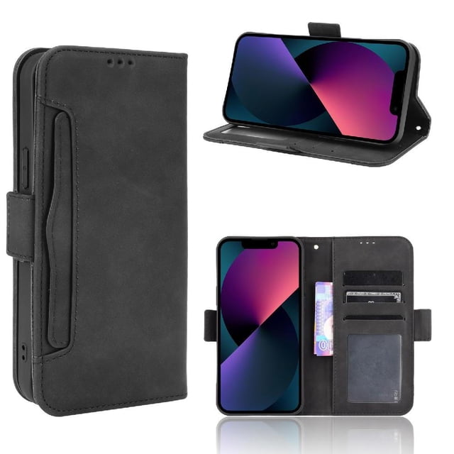Funda Tipo Billetera GANGXUN para iPhone 13 Mini – Tapa Flip con Tarjetero
