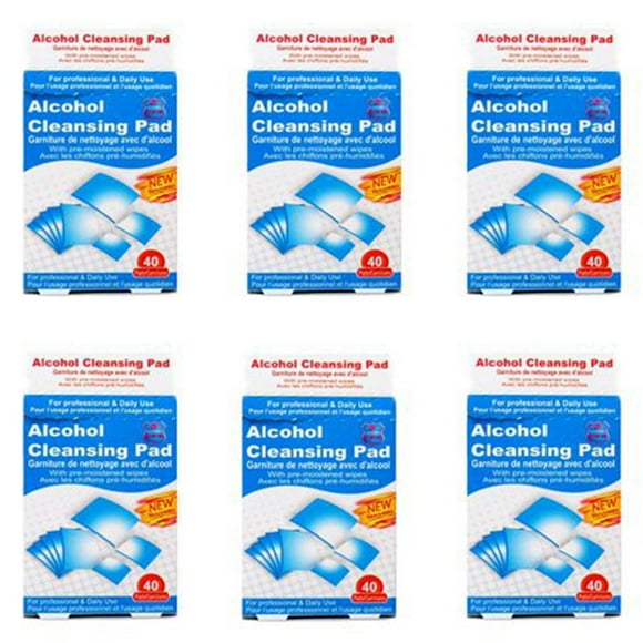 Instant Aid- Alcohol Cleansing Pad (40 In 1 Pack) (Pack of 6) By Purest