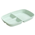 thumbnail image 2 of Bxaolu Bento Box, Snack Containers with 3 Compartments for Meal Prep, Microwave and Dishwasher Safe, Mint Green, 2 of 7