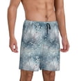 thumbnail image 2 of Naloa enchanted winter snowflake holly Men's Short Pajama Pants, Pj Shorts, Lounge Comfort Shorts-X-Large, 2 of 6