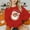 Red, variant on asdoklhq Christmas Sweatshirts for Women's Round Neck Printed Loose Fitting Long Sleeve Hoodless Sweatshirts Gray XL