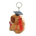thumbnail image 2 of Sioweci Gradation Hat Plush Capybara Toy with Diploma Stuffed Animal Keychain Pendant Plushie Doll Decoration Students Graduation Season Gift Coffee, 2 of 13