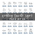thumbnail image 5 of Koyal Wholesale Winter Forest Wedding Signs Bundle Set for Ceremony, Reception Decor Signage, 8.5 x 11", 30-Pack, 5 of 5