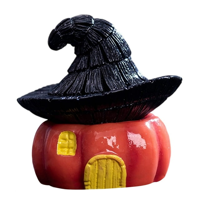 Hudfg Halloween Miniature Decor Miniature Figurine Decoration For Halloween Winter Holiday, Mini Witch And Mini Owl