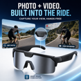 thumbnail image 4 of Genxenon Cycling Glasses with Camera with 1200p Stabilized Sport Pov,8mp Photos,Anti-Shake,4gb+Wifi-4+290mAh,Silvery Sport Lenses,Shield Wrap‑Around Sport Unisex, 4 of 10