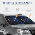 thumbnail image 4 of Saiise Blue Glitter Retro for Foldable Car Sun Shades (2-Pack) Offer Sun Protection with an Easy-fold Design for Convenient Windshield Shading-Large, 4 of 6
