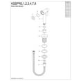 thumbnail image 3 of Kingston Brass KSSPR7 Brass Kitchen Faucet Side Sprayer in Brushed Brass, 3 of 4