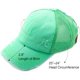 thumbnail image 4 of Hatsandscarf Exclusives Washed Distressed Cotton Denim Ponytail Hat Adjustable Baseball Cap (BT-12) (BT-13), 4 of 5