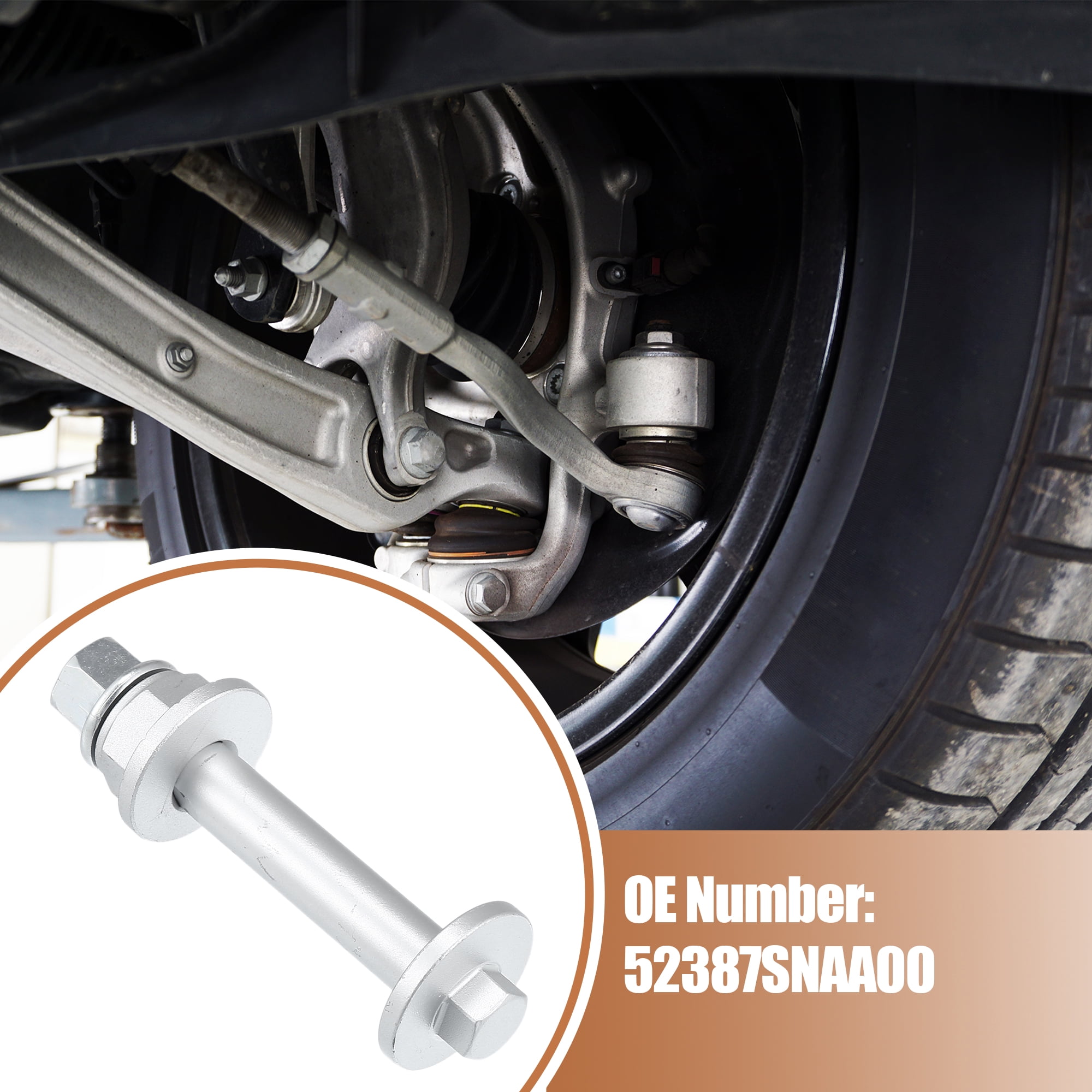 Unique Bargains Car Camber Adjusting Eccentric Bolts for Honda Civic 2006-2015