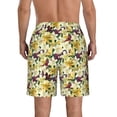 thumbnail image 3 of Naloa Lilies Flowers Men's Beach Shorts, Surfing shorts, Swim trunks, Quick Dry Swim Trunks for Surfing Beach Fun - Large, 3 of 9