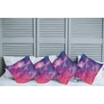 thumbnail image 6 of Ambesonne Landscape Throw Pillow Cover 4 Pack, Cloudy Sunset, 24", Purple, 6 of 6