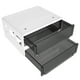 thumbnail image 1 of Cajón de almacenamiento Meterk Dos capas / L/Cajón de almacenamiento Debajo del escritorio Cajón invisible Organizador de papelería, 1 of 7