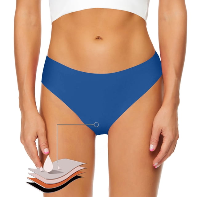 asjyhkr Culottes Menstruelles Grande Taille pour Femmes Taille Basse Extensible Respirant Étanche Invisible Réutilisable, TP-4TG