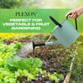 thumbnail image 3 of Plexon 1 Gallon Metal Watering Can Outdoor, Flower Plant Gardening Garden Large Watering Can Pot, Black Galvanized Steel Handles and Removable Spray Spout, Aqua Mist Blue, 3 of 6