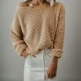 thumbnail image 2 of Pull en Tricot à Manches Longues pour Femmes Automne Hiver, 2 of 6