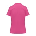 thumbnail image 3 of Natural Uniforms Womens Cool Stretch Modern Tuck-In Top Yoga Jogger Scrub Set with Regular and Petite Sizes (Hot Pink, Medium), 3 of 6