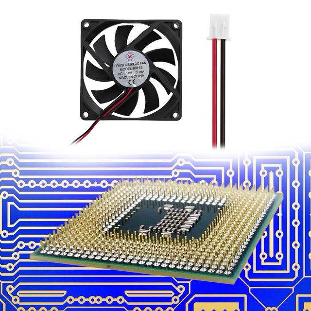 Radiador de ventilador de refrigeración de CC sin escobillas 8015S DC12V 0.16A 80x80x15mm de bajo ruido