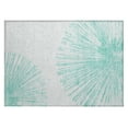 thumbnail image 2 of Addison Rugs Chantille Indoor/Outdoor Transitional Circles Teal Washable Rectangle Rug, 1'8" x 2'6", 2 of 6