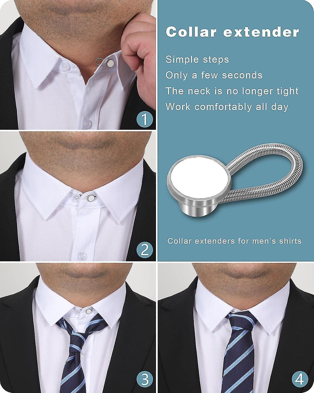 dress shirt collar extender walmart 12Pcs Shirt Collar Button Extender Neck Button Extender for Mens Dress  Shirt
