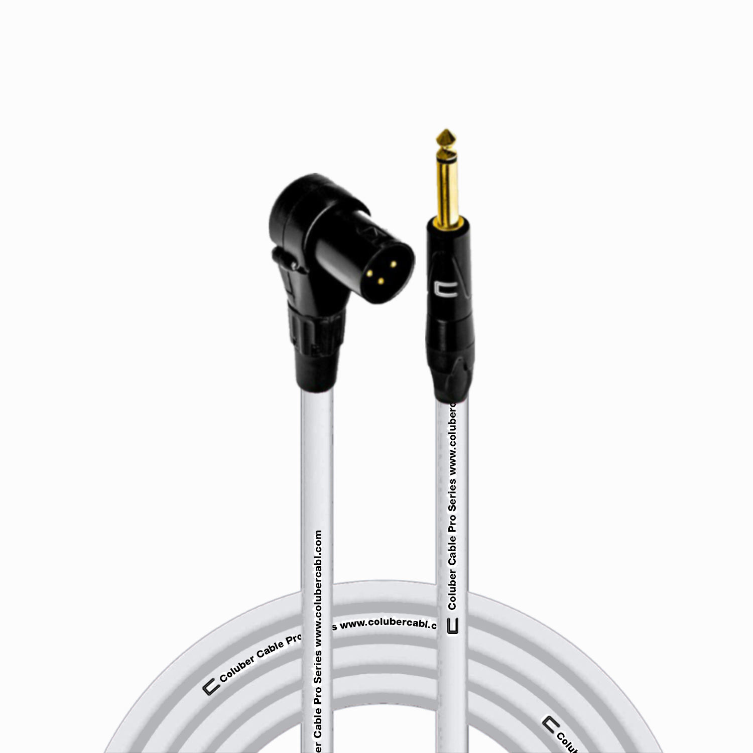Columber Cable Right Angle XLR Male to 1/4
