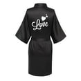 thumbnail image 2 of Elvqul Women's Satin Robes Sale Womens Silk Robes Long Black Comfortable Bathrobe Robe, 2 of 3