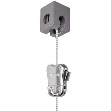 

STAS qubic + Steel Cable 98.43 inch + STAS Zipper - Single Point Hanging System for Wall or Ceiling