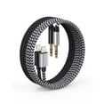 thumbnail image 1 of Cable auxiliar Haoano Lightning de 3,5 mm para iPhone [paquete de 2], 1 of 7