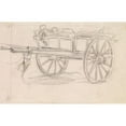 thumbnail image 2 of Sir John Everett Millais 24x17 Gold Ornate Framed and Double Matted Museum Art Print Titled - The Plague of Elliant - Sketch of a Cart Carrying the Dead (1859), 2 of 4