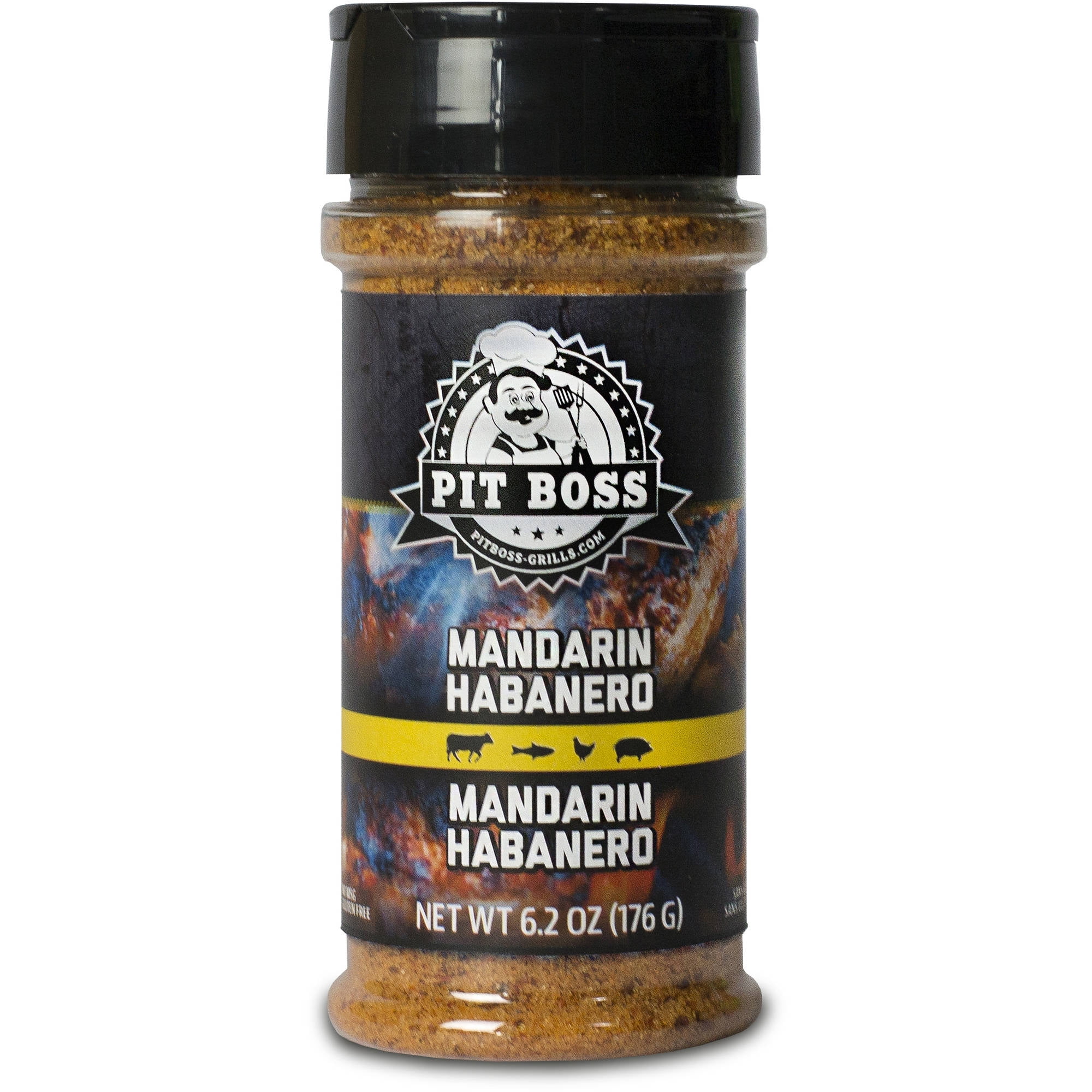 Pit Boss Mandarin Habanero Rub and Seasonings, Barbecue Rub 5 oz