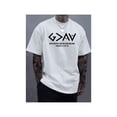 thumbnail image 1 of Camiseta "DIOS ES MÁS GRANDE QUE LOS ALTOS Y LOS BAJOS", camiseta con estampado gráfico creativo, camiseta 100 % algodón, camiseta informal para hombre, 1 of 7
