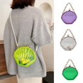 thumbnail image 2 of Women Shell Shape Shoulder Bag Female Beads Chain Crossbody Bag Transparent Acrylic Messengers Bag Korean Handbag Purse, 2 of 21