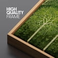 thumbnail image 3 of IDEA4WALL Extra Large Framed Canvas Print Wall Art Verdant Trees Patterns Green Plant Artwork Nature Wilderness Antique Retro Fine Art Decorative Relax/Calm for Home Decoration - 60"x20", 3 of 5