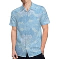 thumbnail image 4 of High Quality Hawaiian Shirts for Men Short Sleeve Aloha Beach Shirt Floral Summer Casual Button Down Shirts Blouses WLGLIJ, 4 of 7