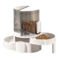 thumbnail image 1 of Alimentación automática para mascotas, dispensador de alimentos y agua retractil giratorio, con capacidad para 1,3 libras de alimentos y 1,3 litros de agua para gatos y, 1 of 7