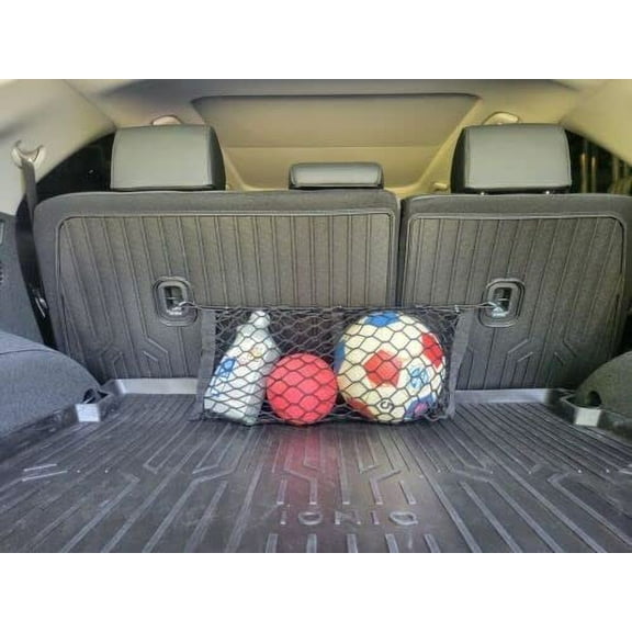 EACCESSORIES EA Trunk Organizer Cargo Net for Hyundai IONIQ 5 2022-2023 – Envelope Style Cargo Net for SUV – Premium Mesh Car Trunk Organizer Vehicle Carrier Storage – Compatible with Hyundai IONIQ 5