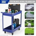 thumbnail image 4 of Carrito de Herramientas Rodante de 2 Niveles, Carro de Utilidad de Metal de 330 Lbs con Ruedas, Organizador para Mecánicos, Taller, Garaje o Almacén, 4 of 7