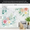 thumbnail image 3 of Floral Wallpaper Wall Mural - Flowery Marble, 3 of 5