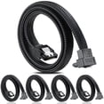 thumbnail image 1 of Cable SATA III ELECTOP con ángulo recto de 90 grados y 0,5 m (paquete de 5), 1 of 7