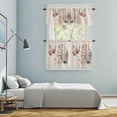 thumbnail image 5 of Spring Butterfly Kitchen Curtains Sets for Windows 36 Inch Length, Farmhouse Retro Botanical Flowers Rod Pocket Window Treatments Tier Curtains and Valances Set for Bedroom/Bathroom, 5 of 8