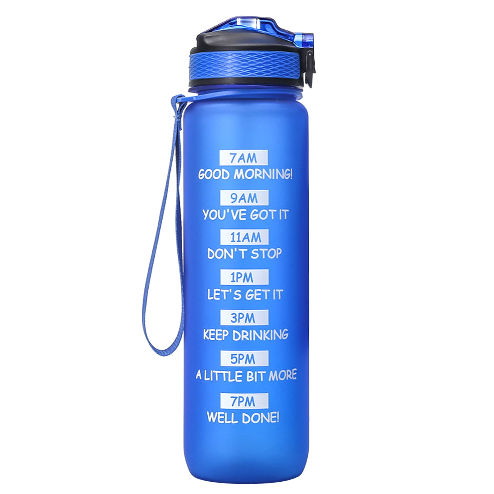 Rainbow Water Bottle Personalised Gym School Accessories BPA Free Duo Lid 600ml 