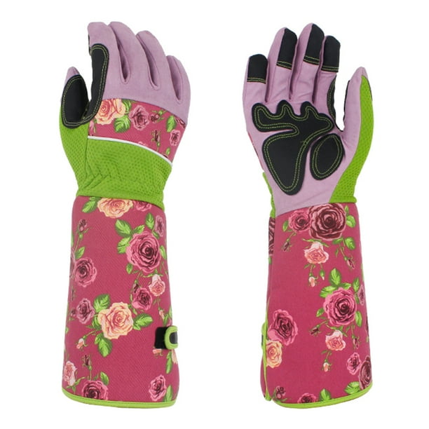 TureClos 1 Pair Women Professional Gardening Gloves Thorn Proof Flower