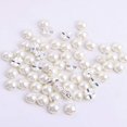 thumbnail image 5 of Sewing Pearl Beads Rhinestones Sew On Pearl Rhinestones with Silver Claw Flatback Half Round Pearl for Craft Garment (Silver Claw, 10mm), 5 of 5