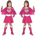 thumbnail image 2 of Disfraz de Superman para niña, vestido rosa, disfraz de Halloween, 2 of 2