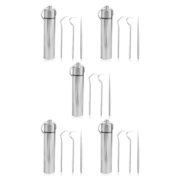 Bewildely 3 piezas de palillos de con soporte Mini bolsillo Adultos Personas mayores Herramientas Contenedores Oficina Viajes Suministros Type2 NO2 Bewildely CBP025509
