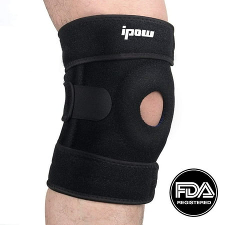 Patella Knee Braces - IPOW Knee Brace Neoprene Patella Hinged Straps Support for Jumper Runner Injury, Chondromalacia, Tendonitis, ACL
