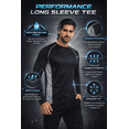 thumbnail image 5 of Premium Men’s Active Long Sleeve Tees Wicking Athletic UV Ray Protection- 4 Pack (up to Size 3XL), 5 of 11