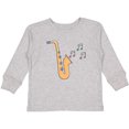 thumbnail image 3 of Inktastic Saxophone Player Music Gift Girls Long Sleeve Toddler T-Shirt, 3 of 5