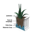 thumbnail image 5 of Mayne Fairfield 20x20" Square Traditional Plastic Planter in Graphite Gray, 5 of 6