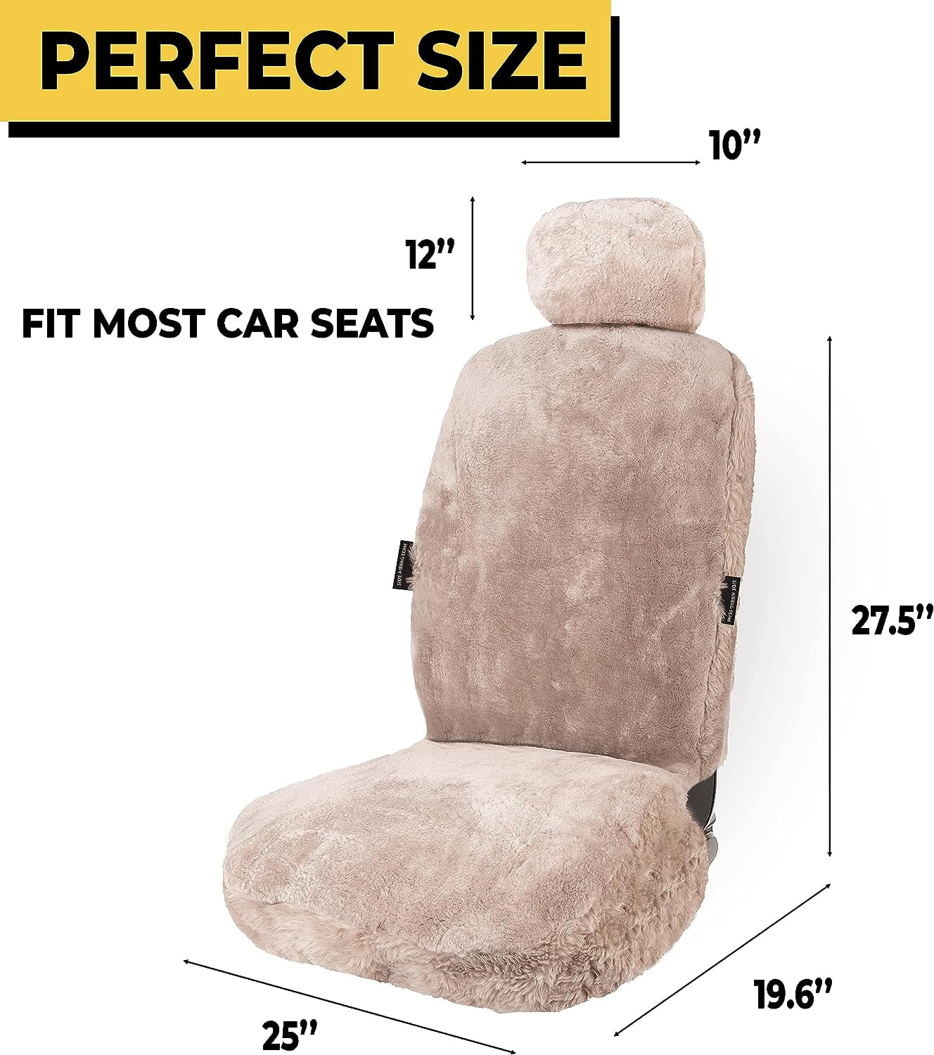 Sheepskin seat top covers walmart