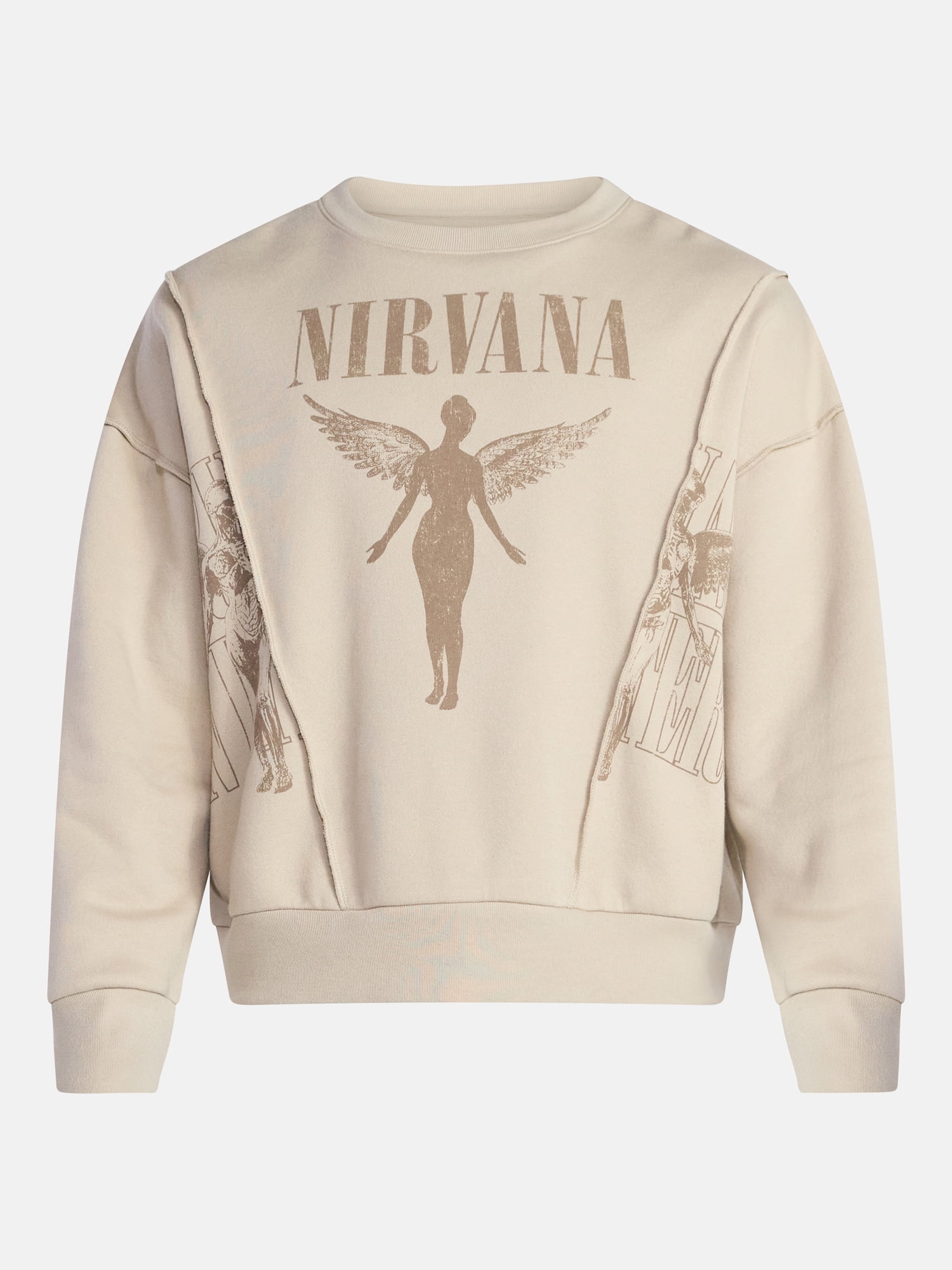 Nirvana Men's In Utero Crewneck Sweatshirt with Long Sleeves, Sizes XS-3XL